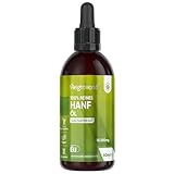 Hanföl Tropfen 60ml - 1850mg reines Hanfsamenöl - Vegan - Hanfsamen Öl...