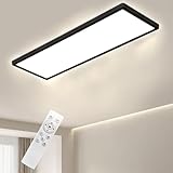 Bowfar LED Deckenleuchte, Leuchten Deckenlampe Rechteckig mit Fernbedienung...