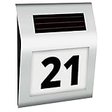 Retoo Hausnummer LED Beleuchtet Edelstahl Individuelle Solar mit...