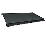 Jawoll Gelenkarm-Markise 4 x 2,5 m anthrazit (Profilfarbe: Anthrazit)...