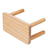 TOGEVAL Hamster Kletterplattform aus Massivholz Multifunktionale Spiel und...