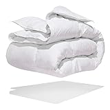 SLEEP COMFY Extraweiche Daunendecke, Atmungsaktive & Waschbare 135x200...