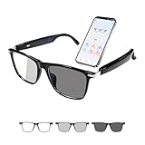 Tulbeys Bluetooth AI Smart Brille mit 160+ Sprachen, Farbwechsel-Linsen,...