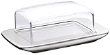 WMF loft Brunch Butterdose Edelstahl 11,5 x 16,8 cm, mit Kunststoffhaube,...