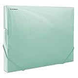 DONAU 8545002PL-06 Sammelbox Dokumentenbox Heft-Box mit Eckspanner Gummis,...
