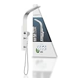 SCHÜTTE Sansibar 60085 Edelstahl Duschpaneel ohne Armatur, Duschsystem mit...