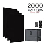 Balkonkraftwerk 2600W mit 5,12kWh Speicher, 4x 500W Glas-Glas Solarmodule...