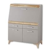 Stella Trading SECRET Sekretär Schreibtisch Kommode in Basalt, Eiche...