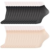 ZOCONE 30 Paar Durchsichtige Strümpfe Damen Nylon Socken Dünne...