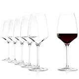 Stölzle Lausitz Rotweingläser Experience 6er-Set 450ml – Hochwertige...