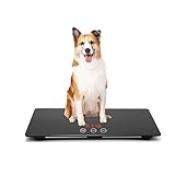 Digitale Haustierwaage für Hunde, Tierwaagenplattform, 3 Wiegemodi, kg,...