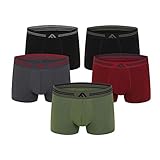 FM London (5er-Pack) Bambus-Herren-Boxershorts mit Stretch-Fit-Design |...