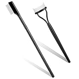 2 Stück Wimpernkamm, Rostfreier Stahl Zähne Wimperntrenner...