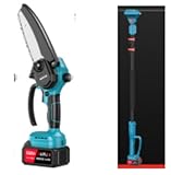 Anbull 2-in-1 Kabelloser Akku Hochentaster & 15 cm Mini-Kettensäge, 21 V 4...