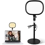 LED Videolicht Dauerlicht mit Handyhalter, Streaming Licht mit 3...