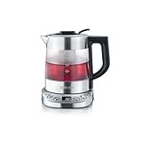 SEVERIN Glas Tee- und Wasserkocher Mini Deluxe (1.0L Wasser / 0.75L Tee),...