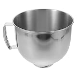 Warmhm Edelstahl Rührschüssel Tiefe Schüssel mit Spritzschutz für Eier...