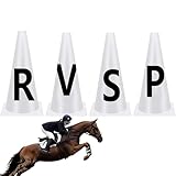 mit Buchstaben für Dressur - Sportschilder für Dressage, Sportkegel mit...