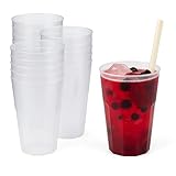 Silverkitchen 30x Cocktail Becher 0,3 L transparent aus PP 6-eckig Made In...