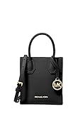 Michael Kors Mercer Extra-Small Pebbled Leather Crossbody Bag (Black)