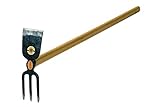 SHW 53617 Gartenhacke Hacke Breitblatt 3 Zinken Spitz Geschmiedet Stahl mit...