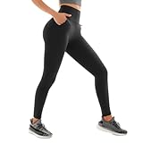 Sanpetix Sport Leggings mit Taschen Damen, High Waist Sporthose Damen Lang...