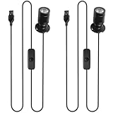 2 Stück Mini LED Spot Licht, 5V 3W USB Scheinwerfer 360° Schwenkbar...