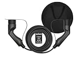 DELTACO Typ 2 EV-Ladekabel für E-Autos & Hybrid Fahrzeuge inkl. Tasche,...