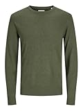 JACK & JONES Strickpullover Herren, Kombu Green, L