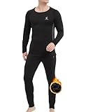 Thermounterwäsche Herren Set Warme Skiunterwäsche Herren Atmungsaktiv und...