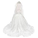 Miunana Hochzeitskleider + Brautschleier, Braut Prinzessinnen Kleidung...