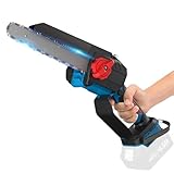 Powtree 8 Zoll Mini Akku Kettensäge für Makita 18V Akku, Automatischer...