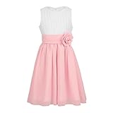 TiaoBug Festliches Mädchen Kleider für Hochzeit Sommer Brautjungfern...