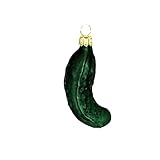 Lauschaer Glas Weihnachtsgurke Christbaumschmuckgurke mundgeblasen,...