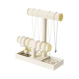 Pangkeep Schmuckhalter, 2-stöckig, Organizer für Halsketten, Armbänder,...