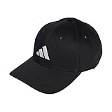 Adidas Unisex Baseball Cap Cotton New Logo, Black/White, M