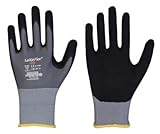 LeiKaFlex Grip 1469 Nylon-Elastan-Feinstrick-Handschuhe mit Nitril -...
