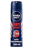 NIVEA MEN Dry Impact Deo Spray, Antitranspirant für 72h Schutz mit...