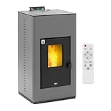 MSW Pelletofen wasserführend (3/4'') 20 kW für 380 m³ / 25 L Wasser 90%...