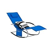 SoBuy OGS28-KB Swingliege Schaukelliege Relaxliege Liegestuhl Sonnenliege...