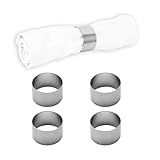 Echtwerk Serviettenring-Set aus Edelstahl, Kreis-design, Serviettenhalter,...