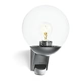 Steinel Außenwandleuchte L 585 S anthrazit, 180° Bewegungsmelder, Max.10...