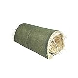 NONGYU Kaninchen-Tunnel aus Baumwollleinen, mit Naturgras gefüllt, Höhle...