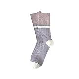 Socken Herren Damen-Socken mit mittlerer Wade in Lila, dünner Stil,...