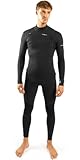 Gul Mens Y39 Yamamoto 3/2mm Chest Zip Wetsuit YM1201-C1 - Black/Ripstop Gul...