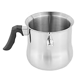 mucHome Milchtopf und Simmertopf 1,2 Liter doppelwandiger Edelstahl Topf,...