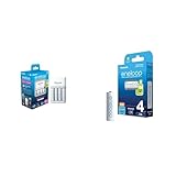 Panasonic eneloop SmartPlus Ladegerät für 1-4 AA/AAA NI-MH-Akkus & c...