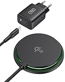 INIU Mag-Safe Ladegerät, 15W Qi2 Induktive iPhone Ladestation mit 23-Fin...
