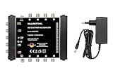 GALLUNOPTIMAL Profi-Multischalter 5×8 – 1 Satellit für 8 Teilnehmer –...