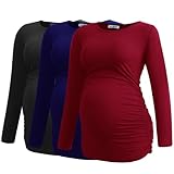 Smallshow Women's Umstandsmode Lange ärmel Umstandsshirt Maternity Tops...